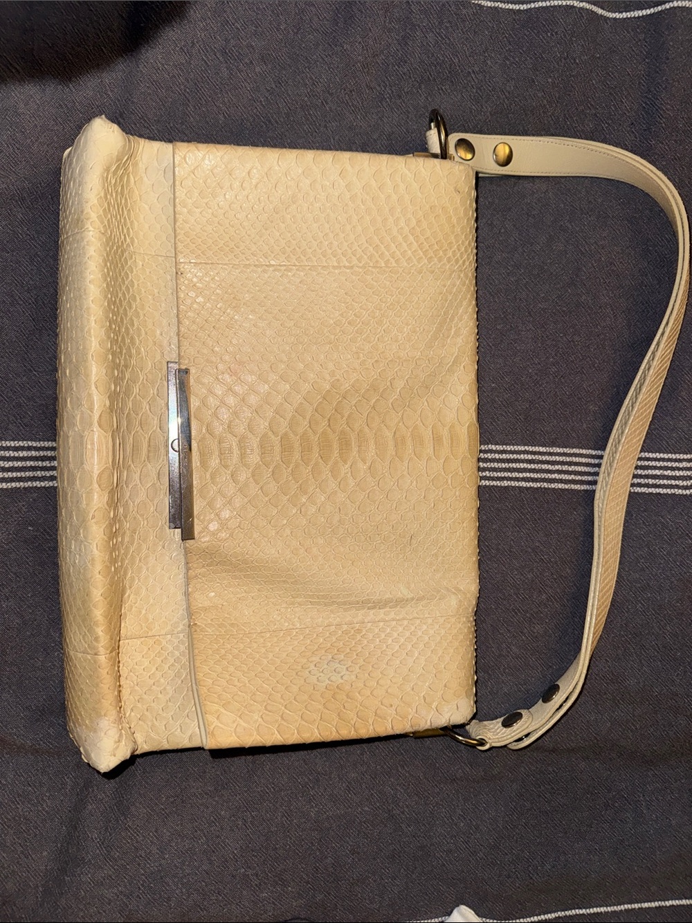 Celine Blade Shoulder Bag Python